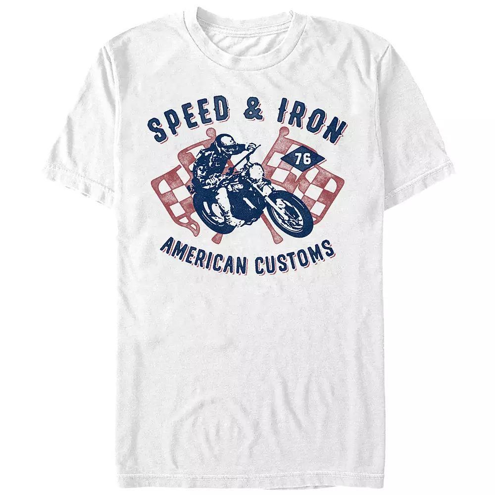 Men's Comfort Colors® Speed And Iron American Customs Graphic Tee,  Product Image