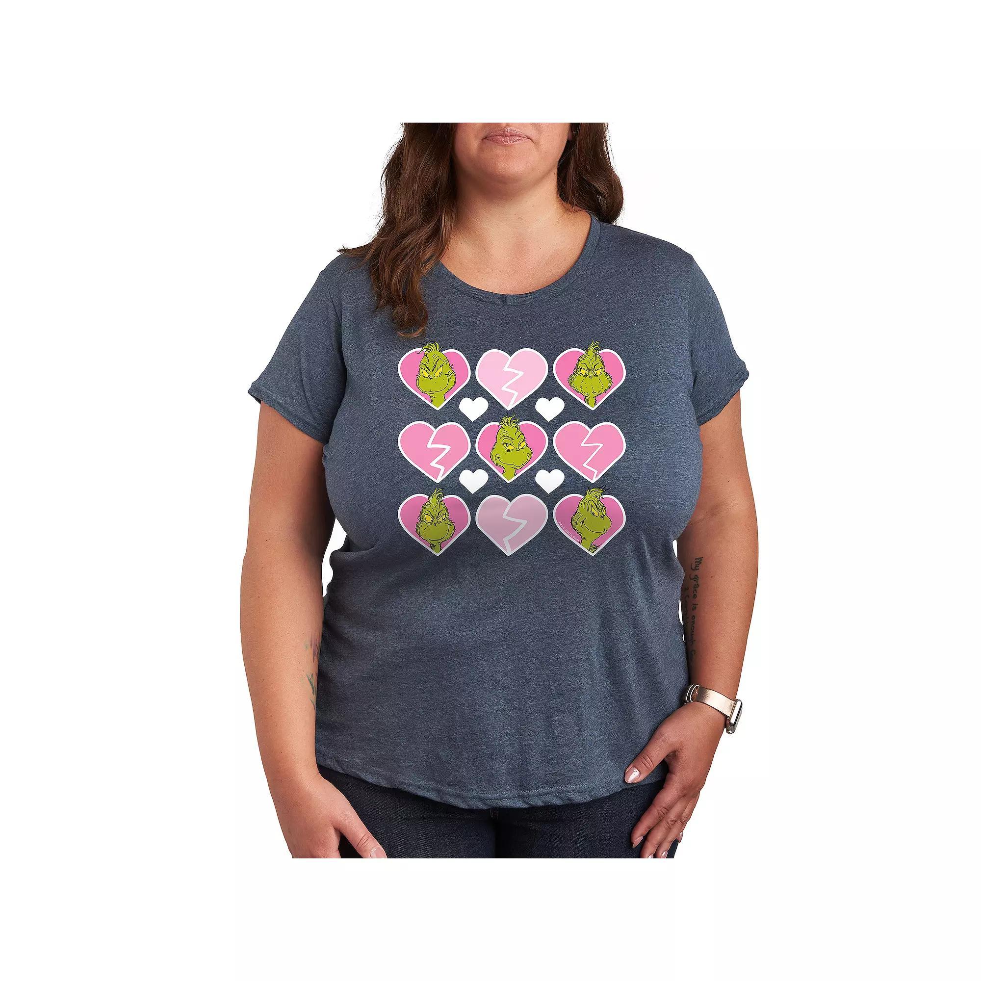 Plus Size Floral Texas Graphic Tee, Womens Heather Grey Product Image
