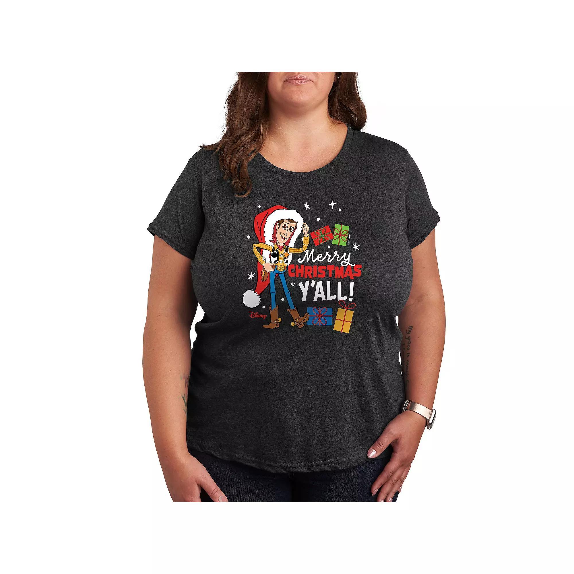 Disney / Pixar's Toy Story Woody Women's Christmas Graphic Tee, Girl's,  Product Image
