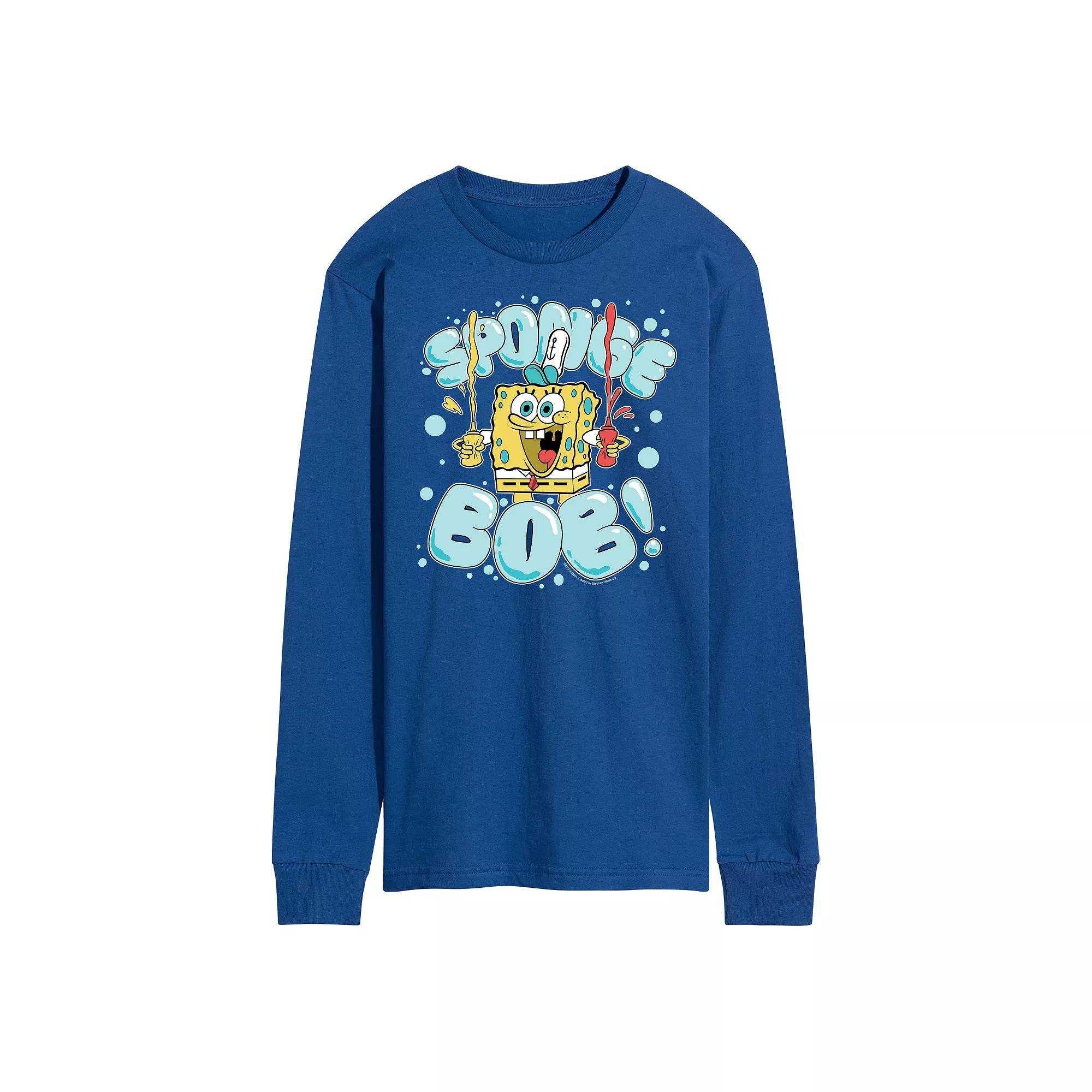 Men's Nickelodeon SpongeBob Squarepants Bubble Long Sleeve,  Product Image