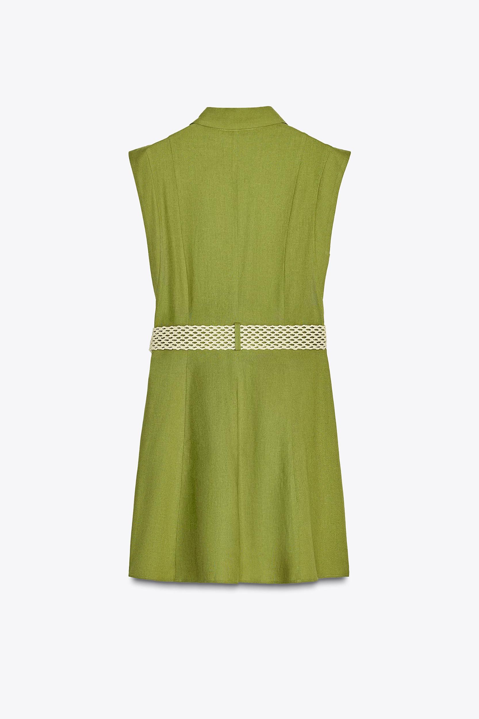 LINEN SHORT DRESS Product Image