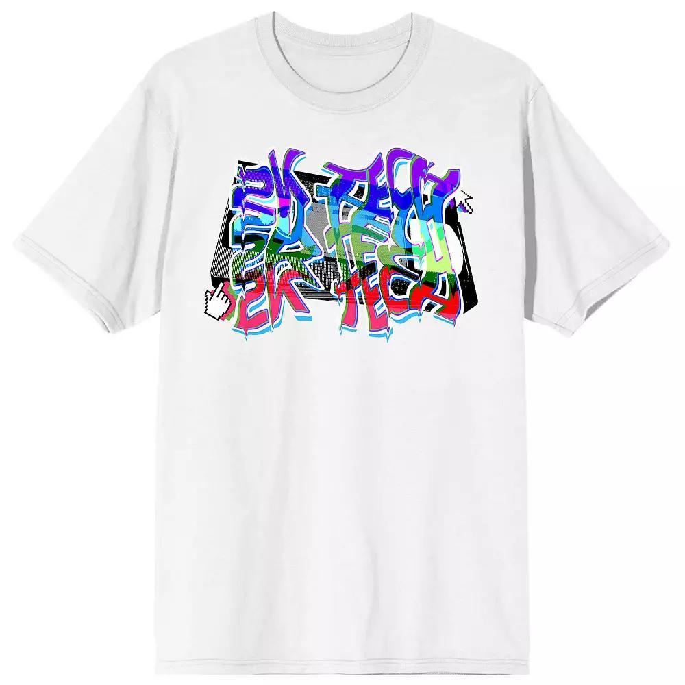 Men's K Tech Y2K VHS Tape White Tee, Size: Small Product Image