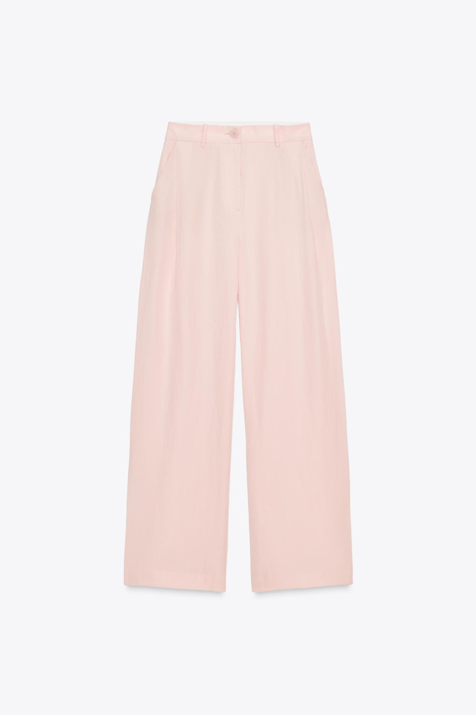 PLEATED WIDE LEG PANTS Product Image