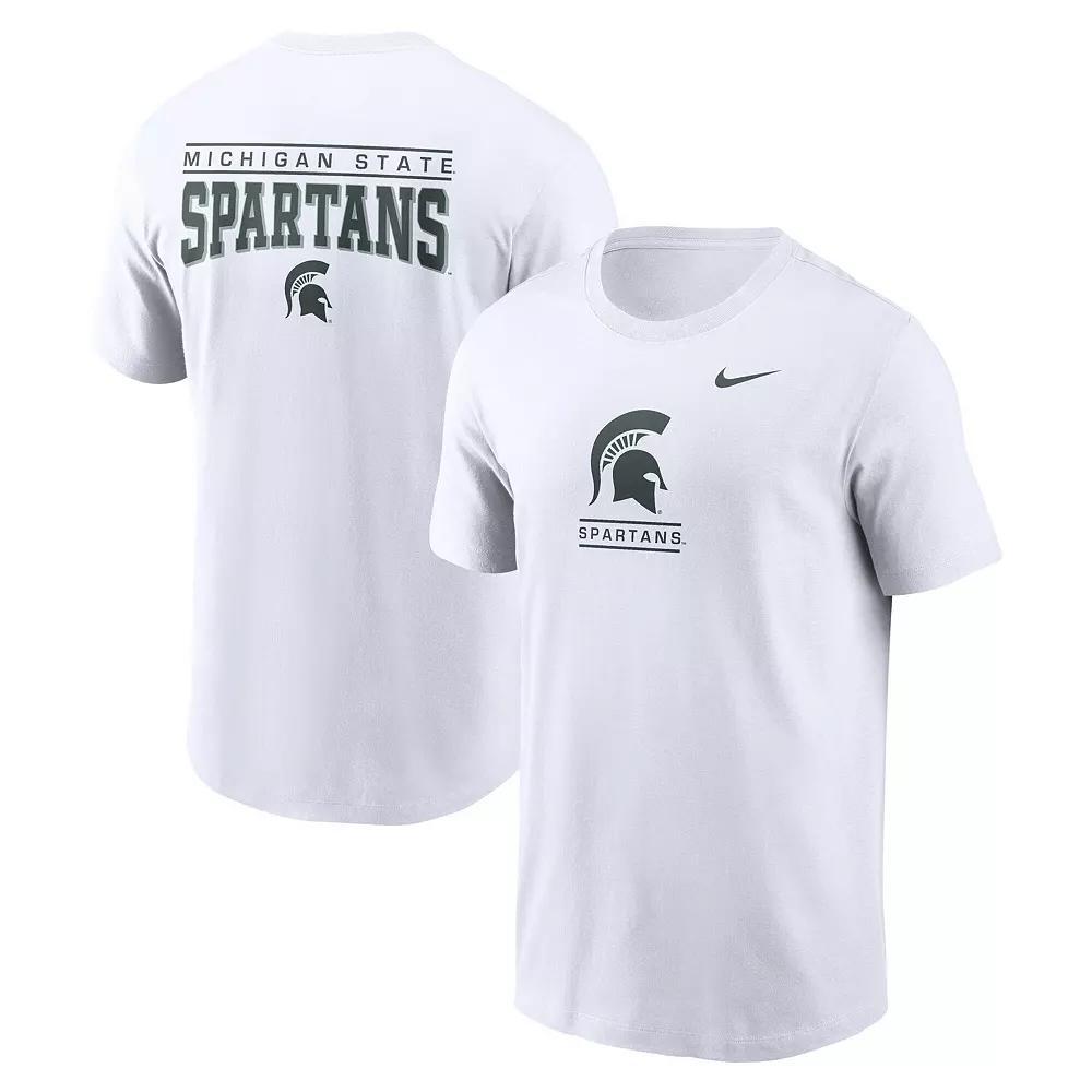Men's Nike White Michigan State Spartans T-Shirt, Size: 2XL Product Image