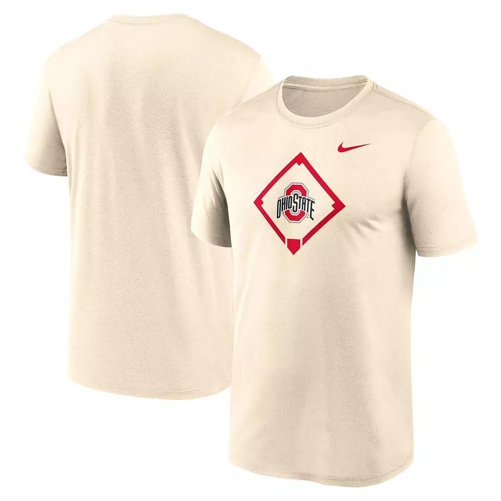Men's Nike Cream Ohio State Buckeyes Legend Baseball Icon Performance T-Shirt,  Product Image
