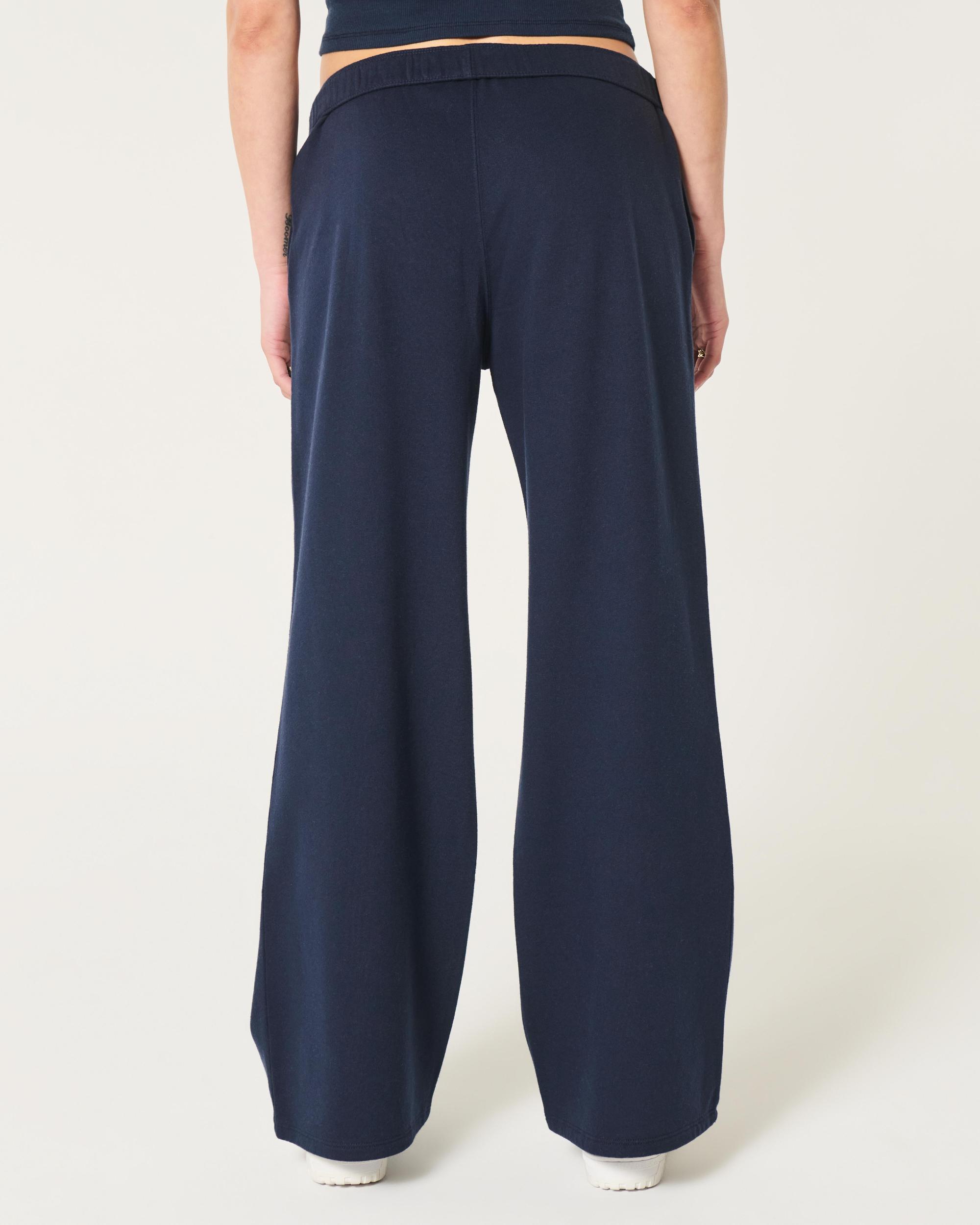 Hollister Feel Good Fleece Wide-Leg Pants Product Image