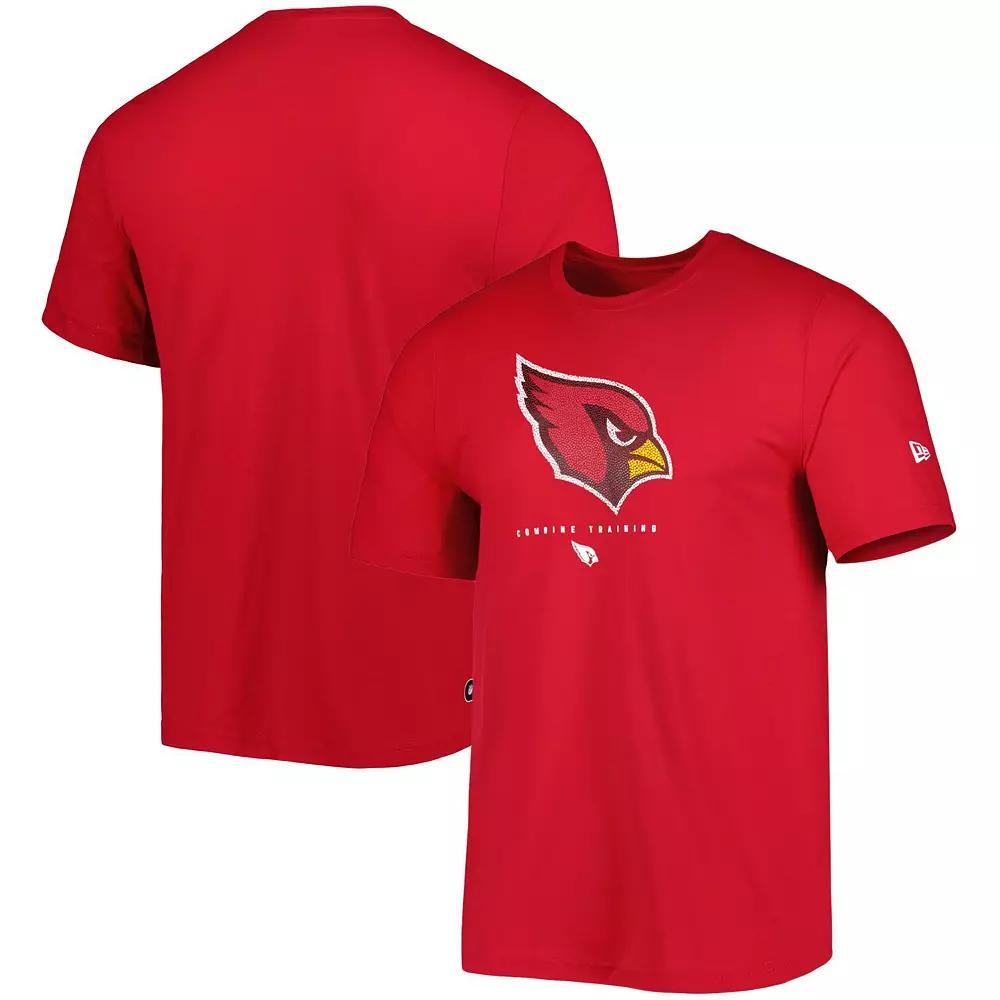 Men's New Era Cardinal Arizona Cardinals Combine Authentic Ball Logo T-Shirt,  Product Image