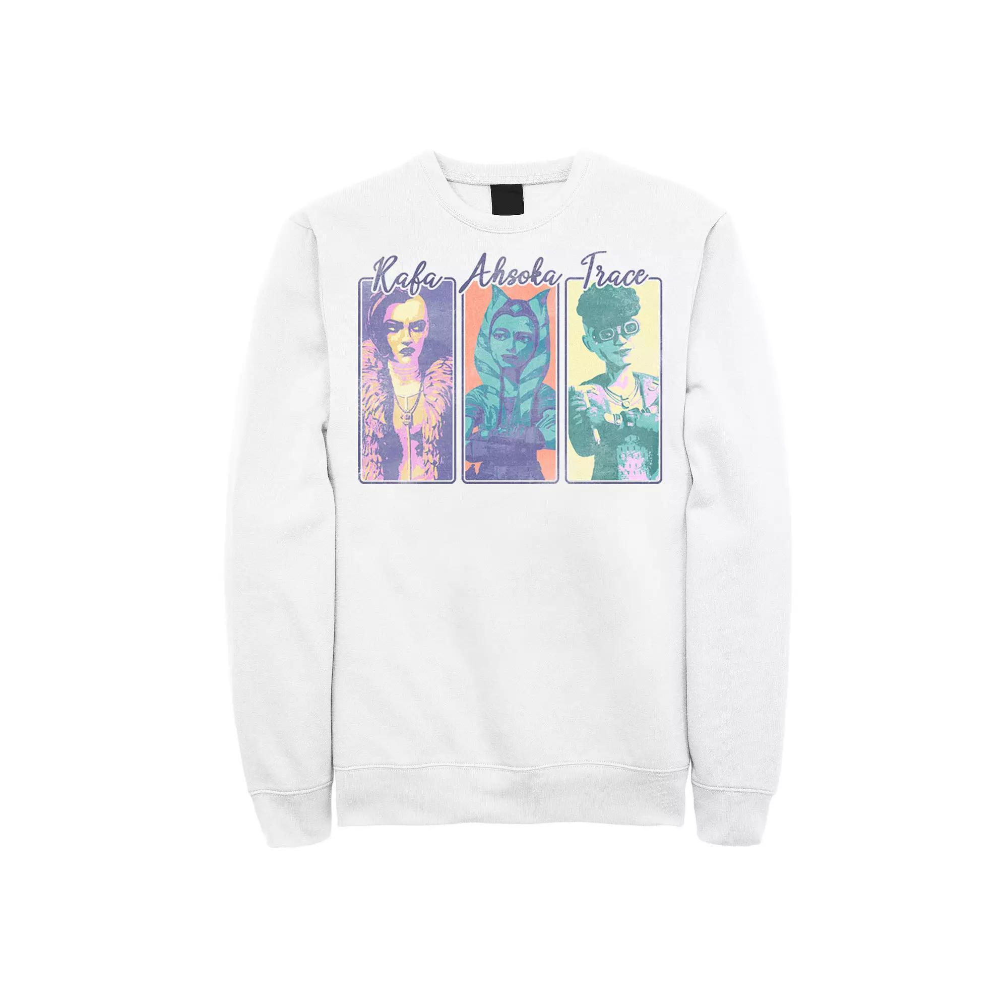 Men's Star Wars: The Clone Wars Rafa Ahsoka Trace Panels Sweatshirt, Size: Small, White Product Image