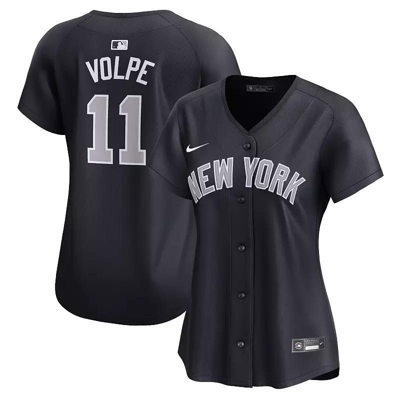 Women's Nike Anthony Volpe Navy New York Yankees Alternate Limited Player Jersey, Size: Large, Blue Product Image