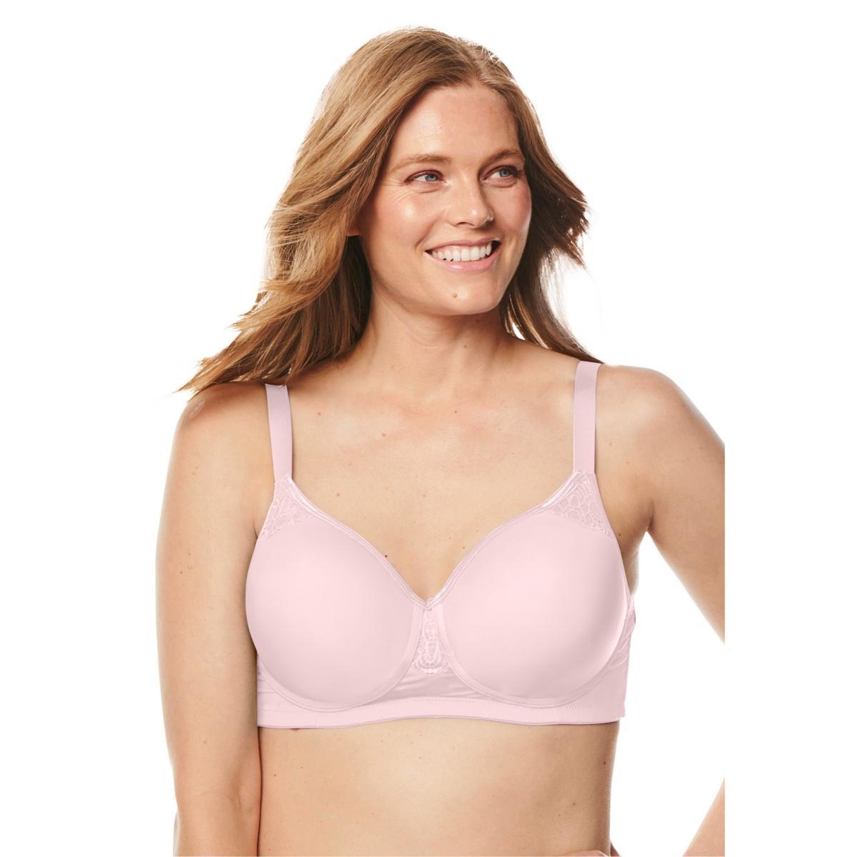 Comfort Choice Womens Stay-Cool Wireless Wicking T-Shirt Bra Product Image