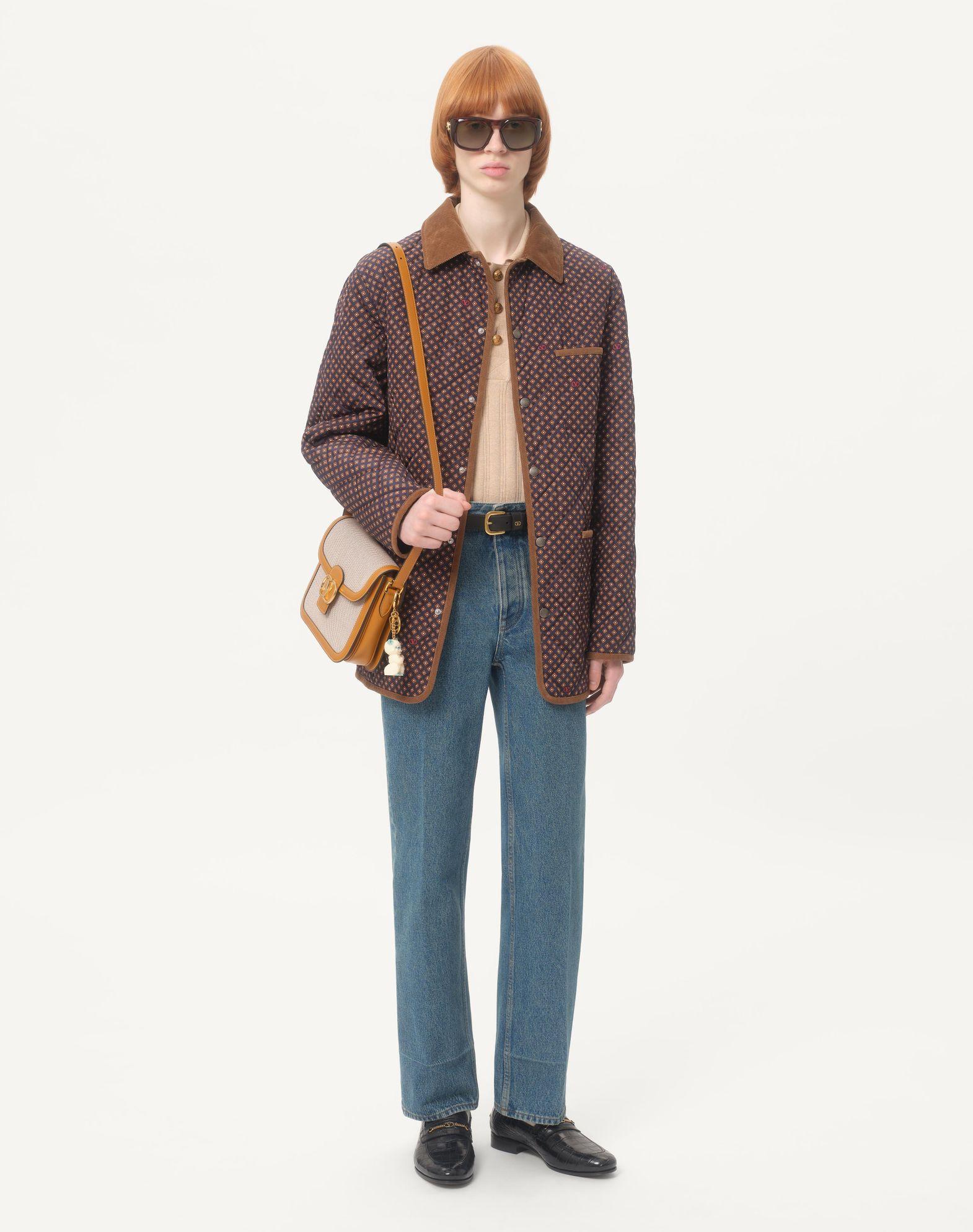 Quilted Nylon Jacket With Opticool Print Product Image