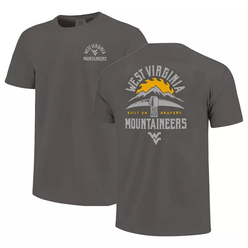 Men's Image One  Gray West Virginia Mountaineers Built On Bravery T-Shirt, Size: Large, Grey Product Image