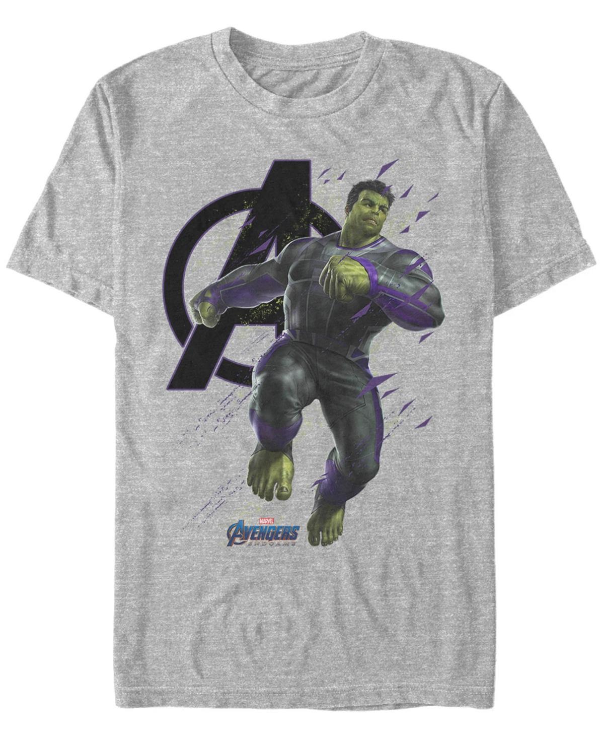 Mens Marvel Avengers Endgame Hulk Space Particles Tee Athletic Grey Product Image