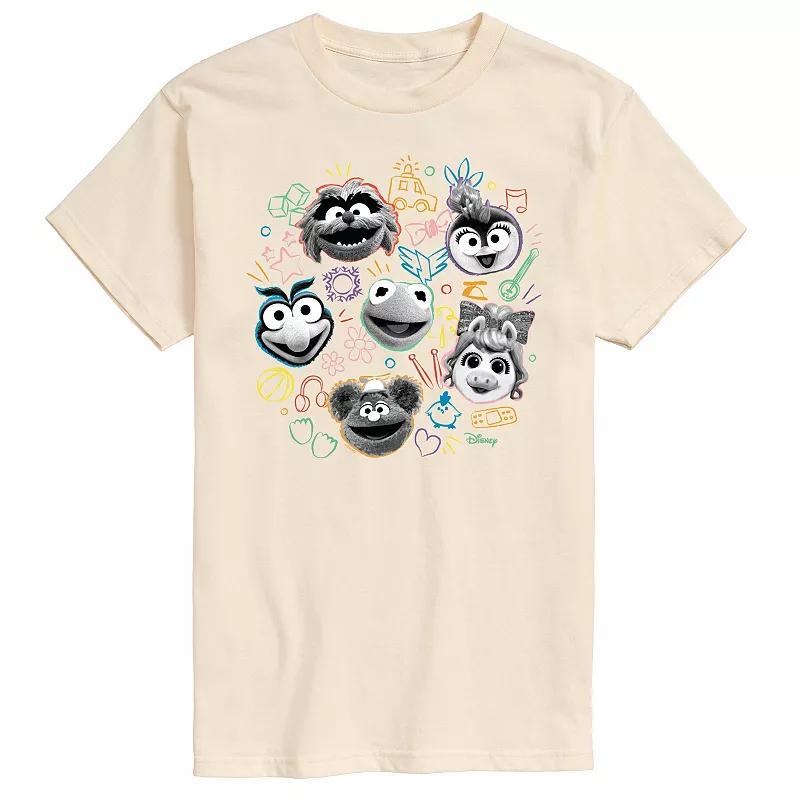 Disney's Muppet Babies Men's Faces Graphic Tee, Size: XL, Black Product Image