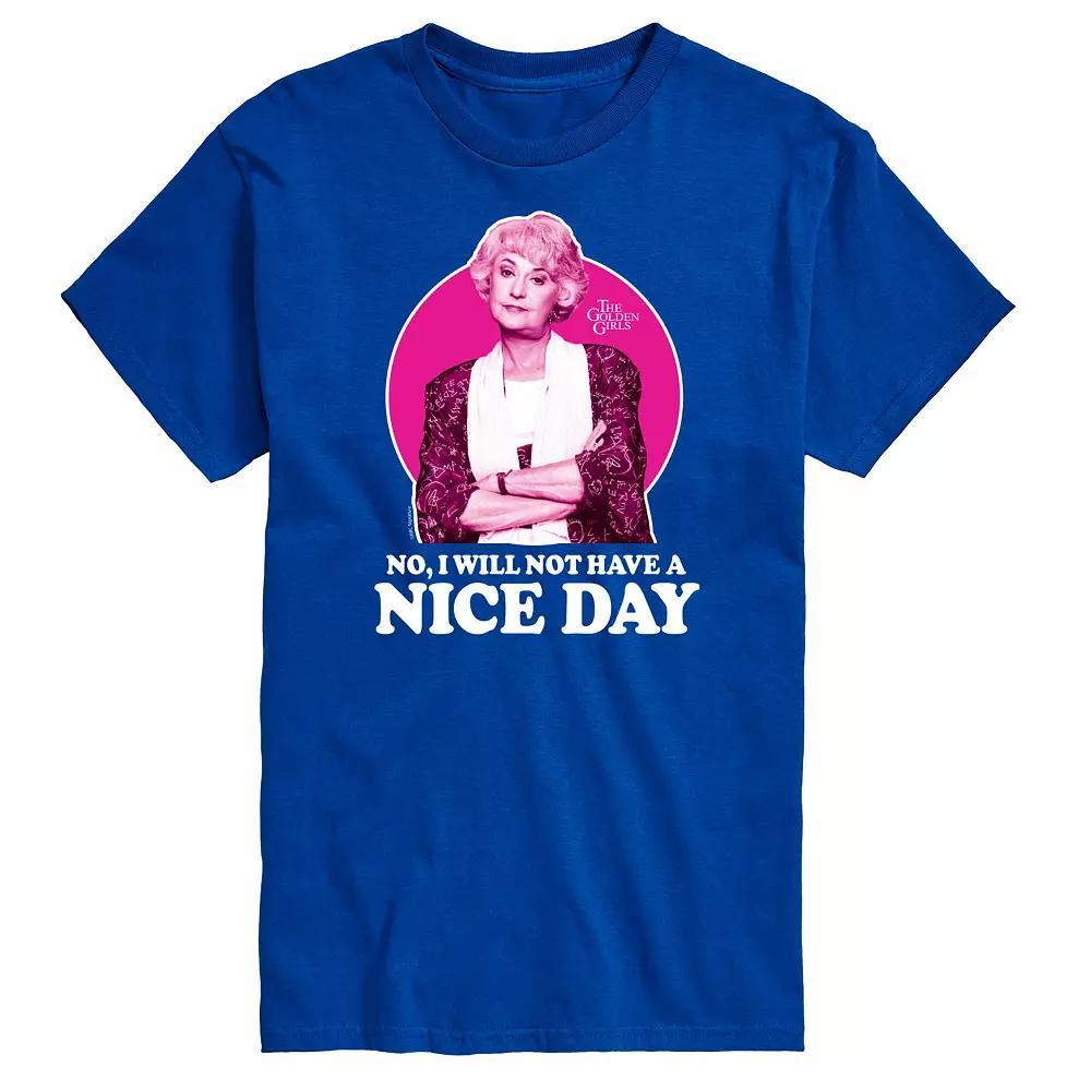 Men's Golden Girls Dorothy Nice Day Tee, Size: XL, Blue Product Image