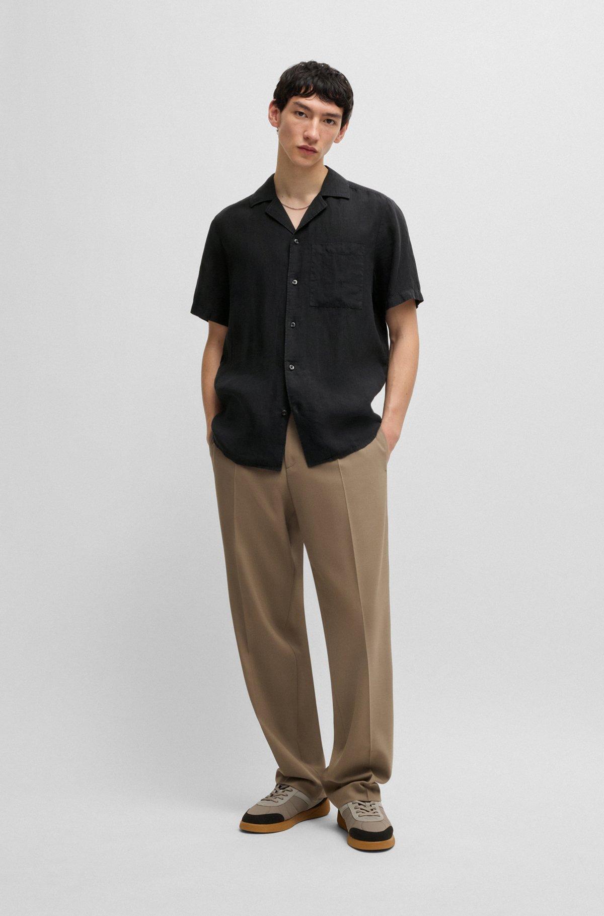 Relaxed-fit multi-occasional shirt in linen Product Image