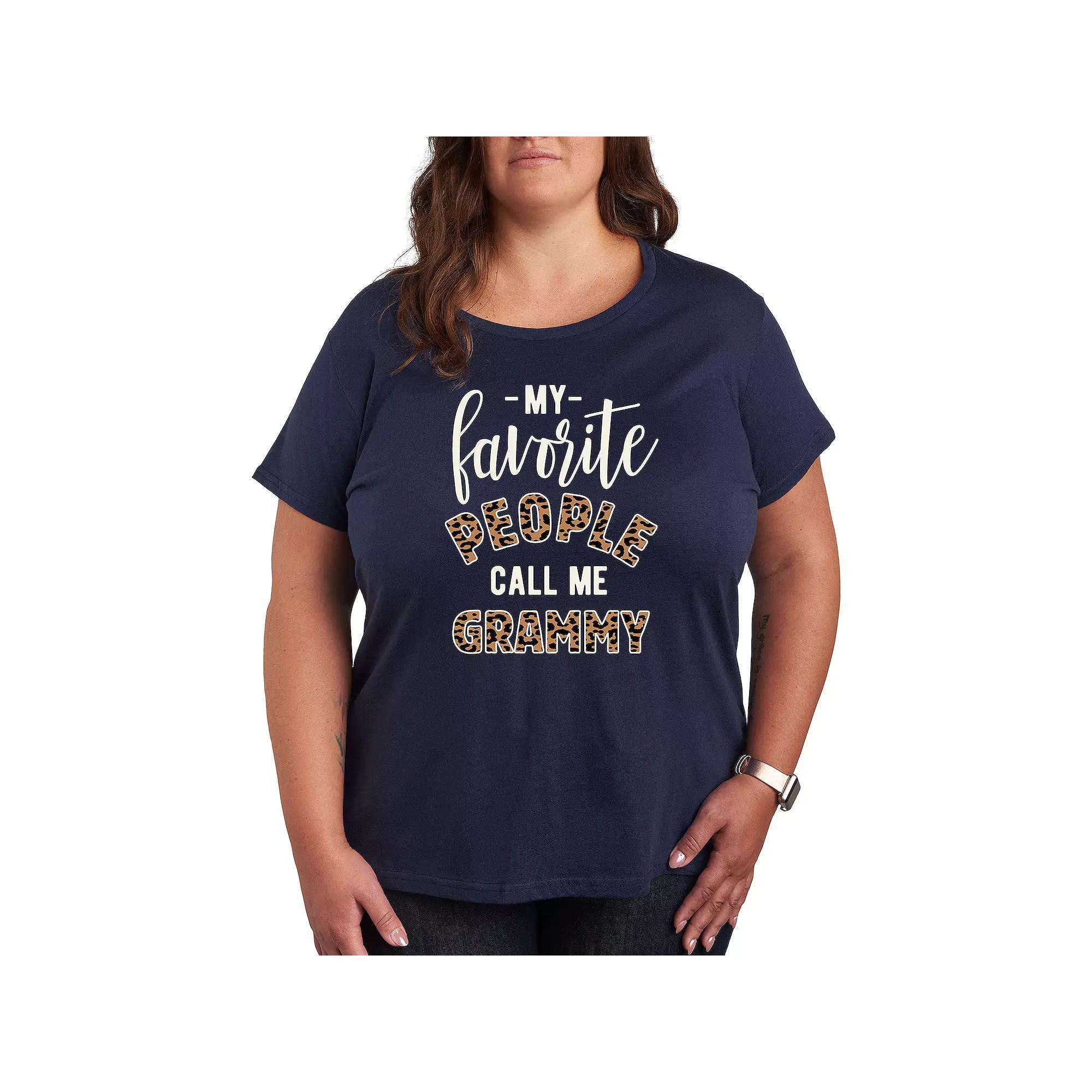 Plus Favorite People Grammy Graphic Tee, Women's,  Product Image