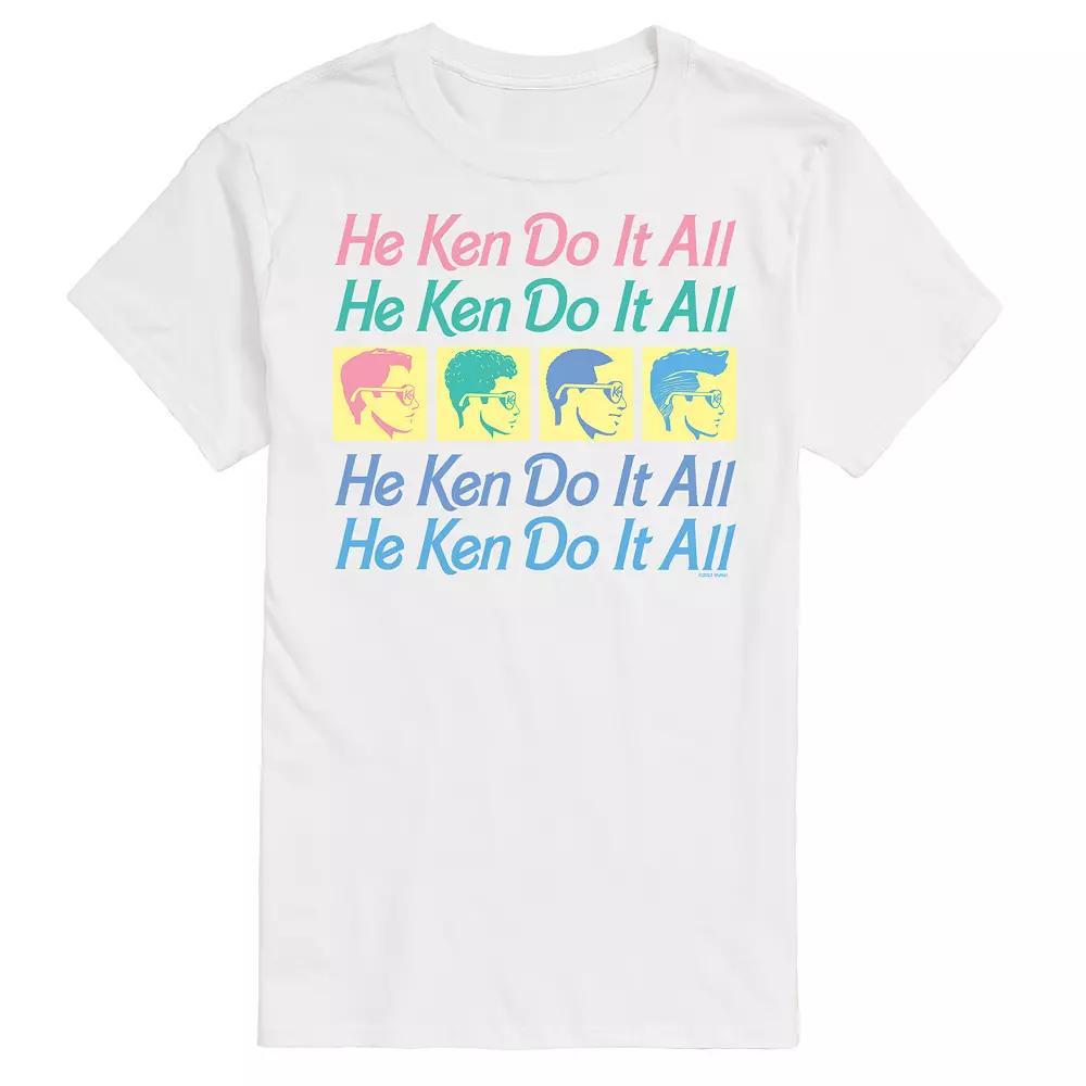 Men's Barbie He Ken Do It All Graphic Tee, Size: XXL, White Product Image