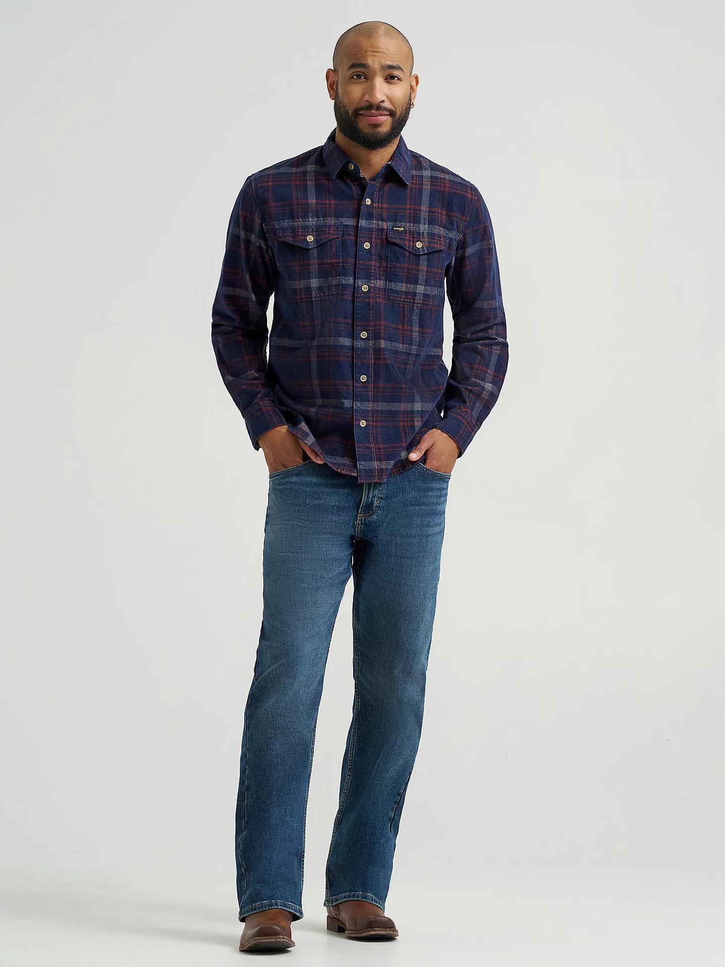 Men's Corduroy Shirt in Dark Sapphire Product Image