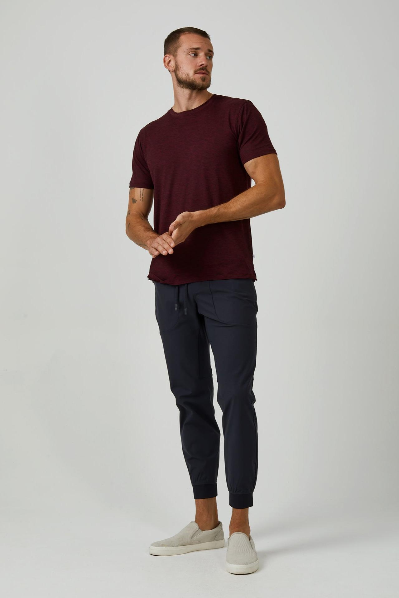 Core Crew Neck Tee - Crimson Product Image