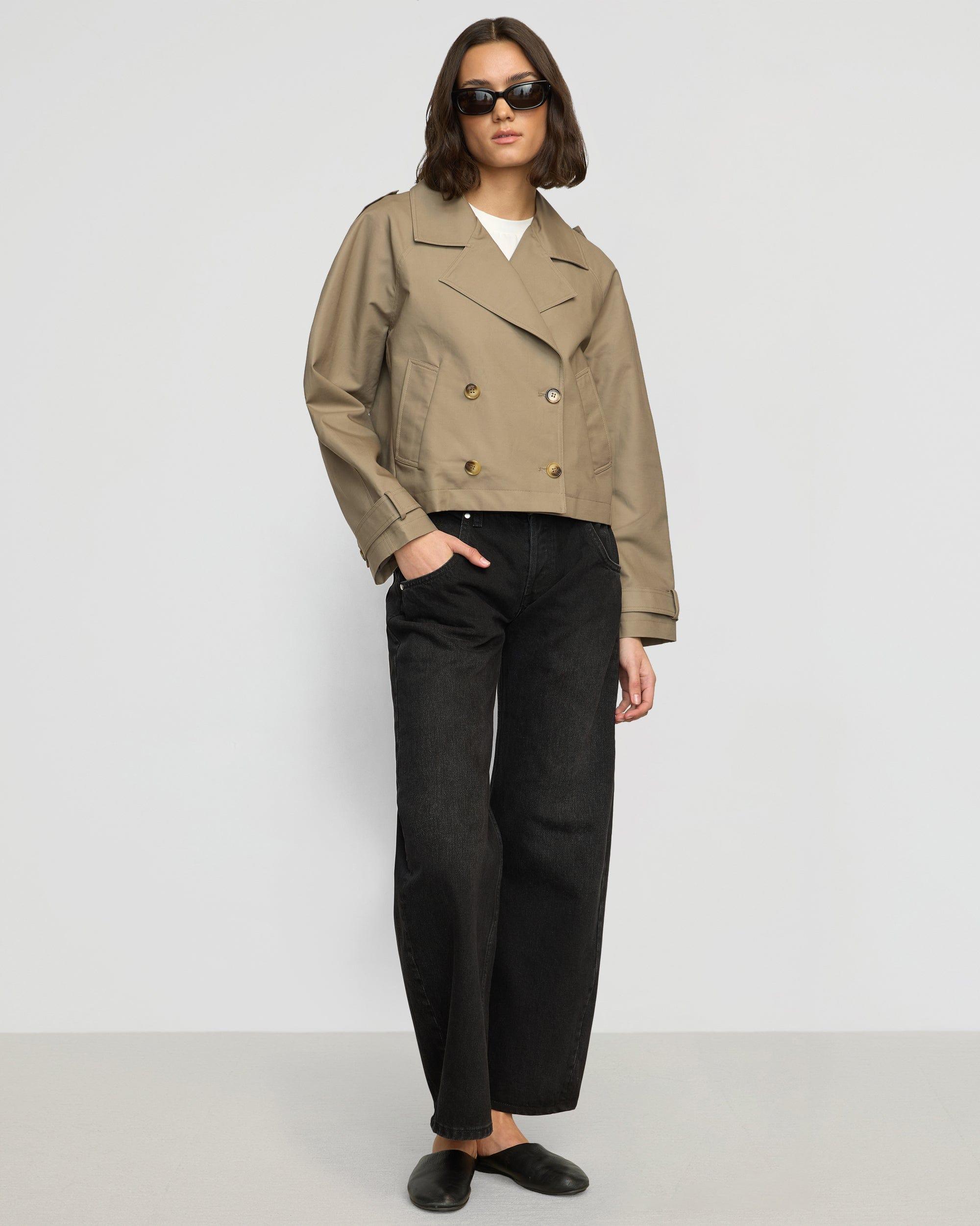 Luca Cropped Trench Jacket Product Image
