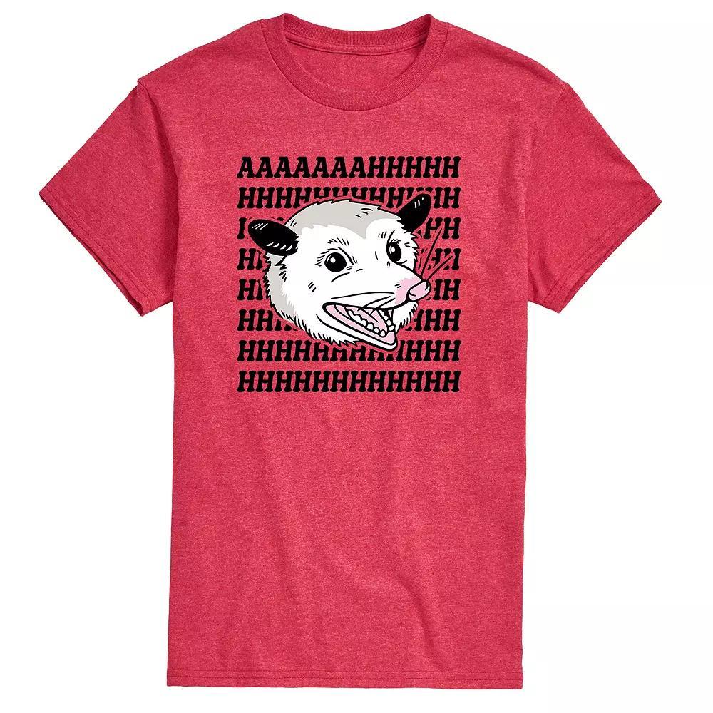 Men's Screaming Possum Graphic Tee, Size: Large, Red Product Image