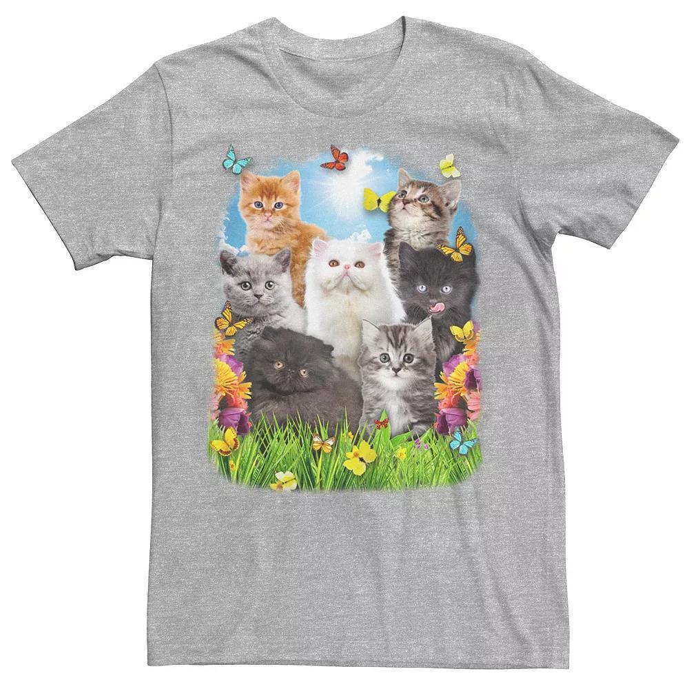 Men's Spring Kitten Garden Collage Tee,  Product Image