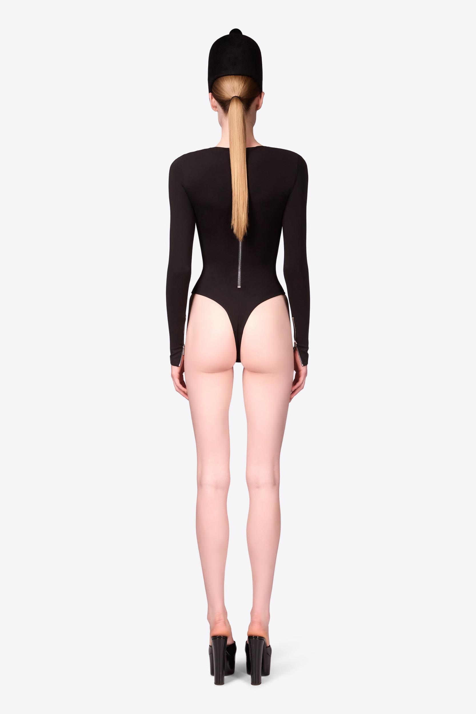 Long Sleeve Zipper Bodysuit Product Image