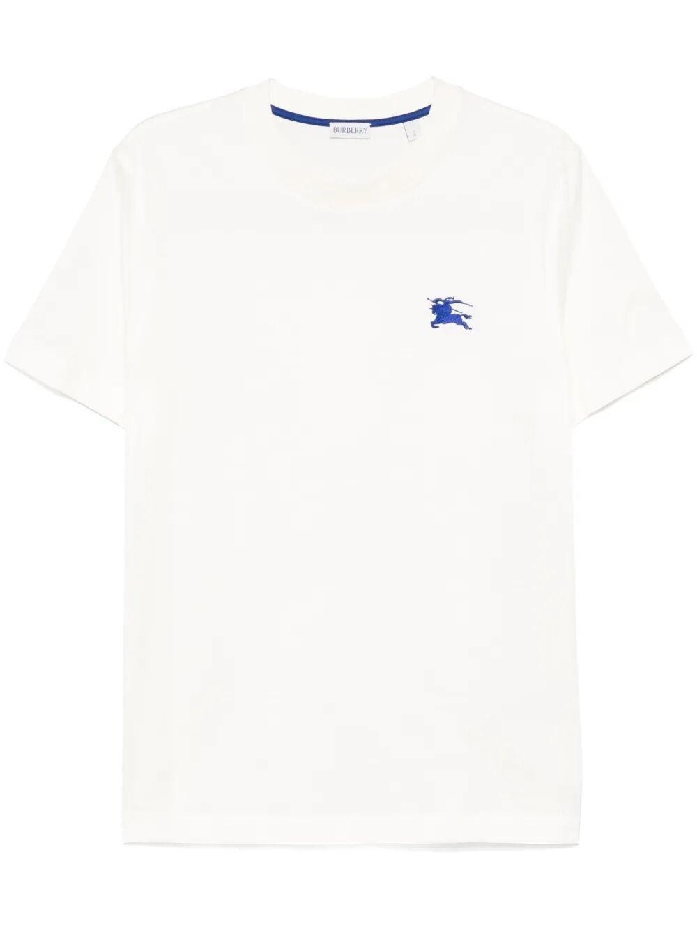 White Embroidered T-Shirt Product Image