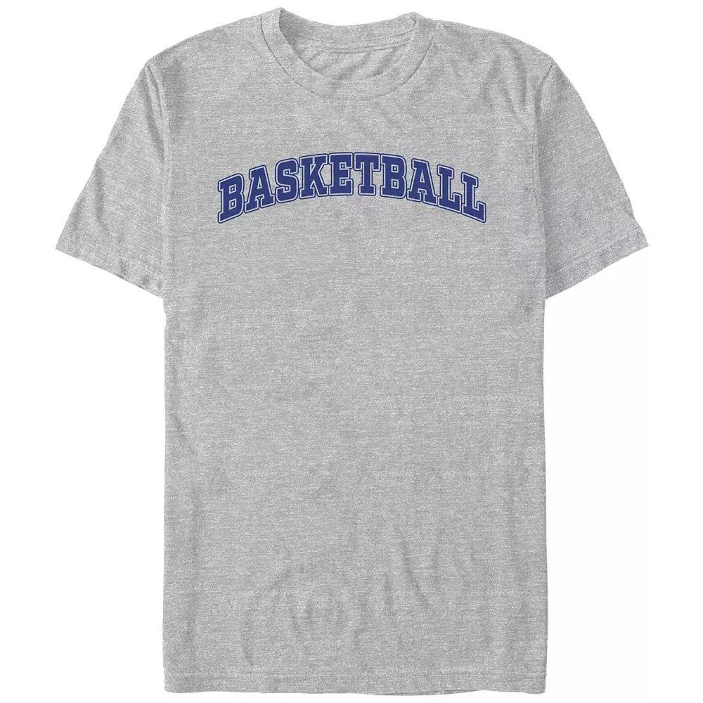 Men's Basketball Graphic Tee, Size: XS, Athletic Grey Product Image