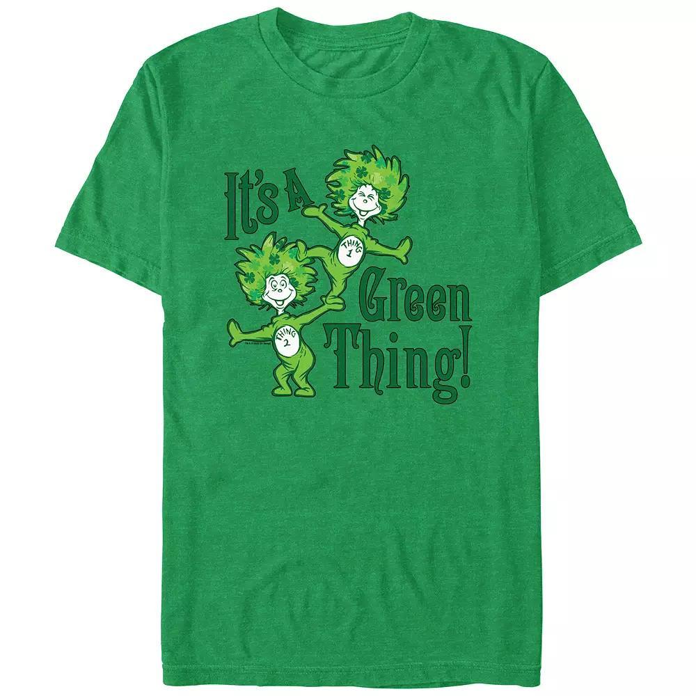 Men's Dr. Seuss It's A Green Thing Graphic Tee, Size: Large, Kelly Grey Product Image