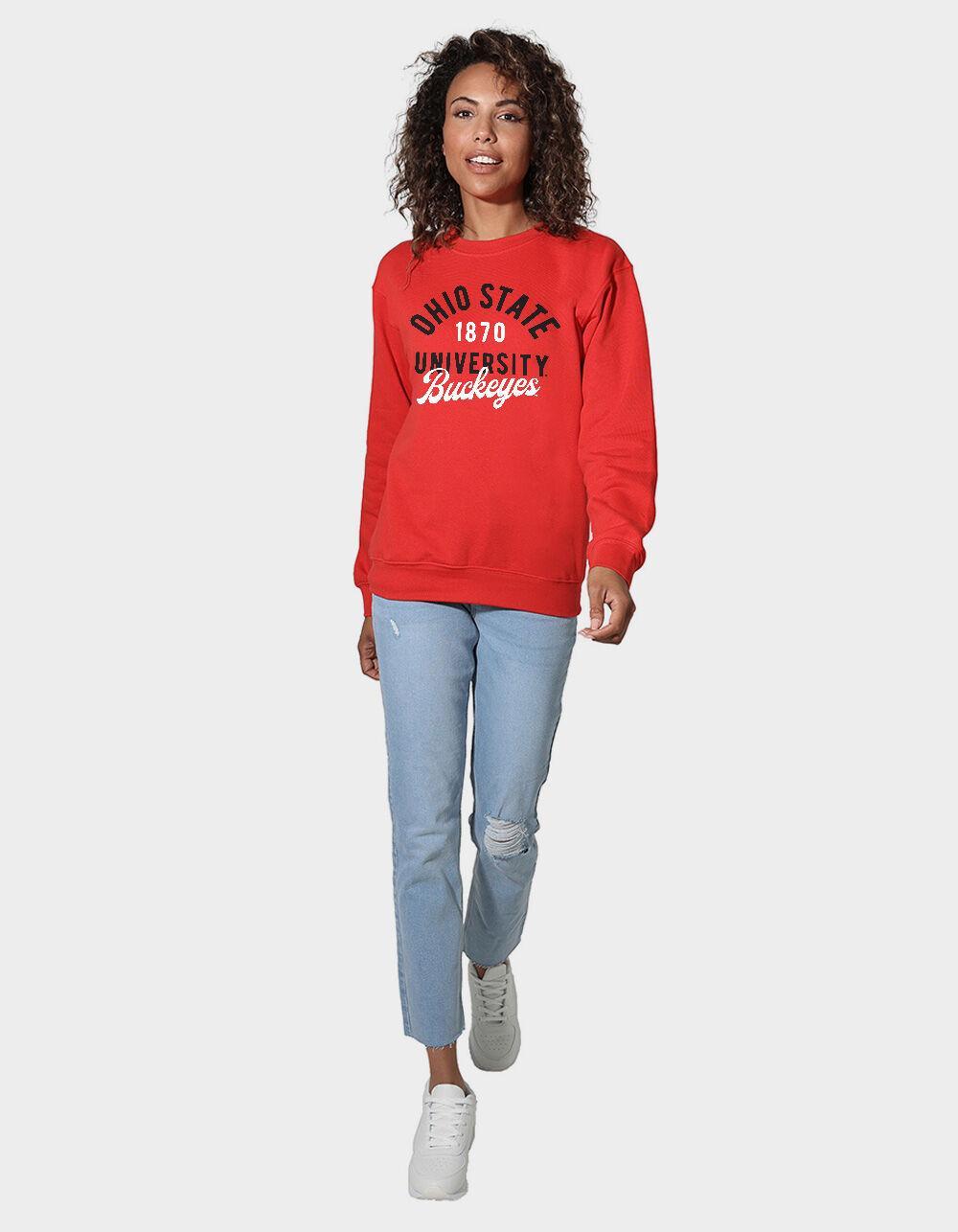 THE OHIO STATE UNIVERSITY Classic Script Womens Crewneck Fleece Product Image