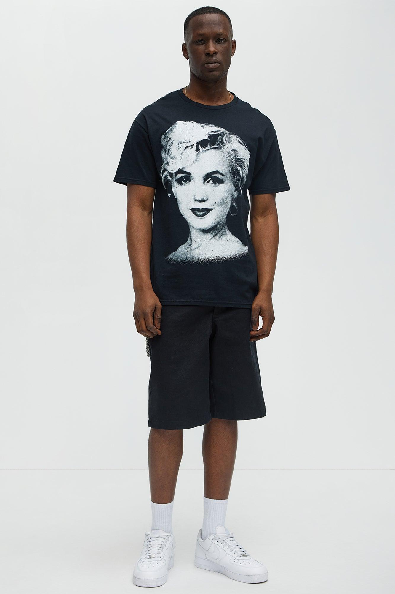 Marilyn Monroe Icon Short Sleeve Tee - Black Male Product Image