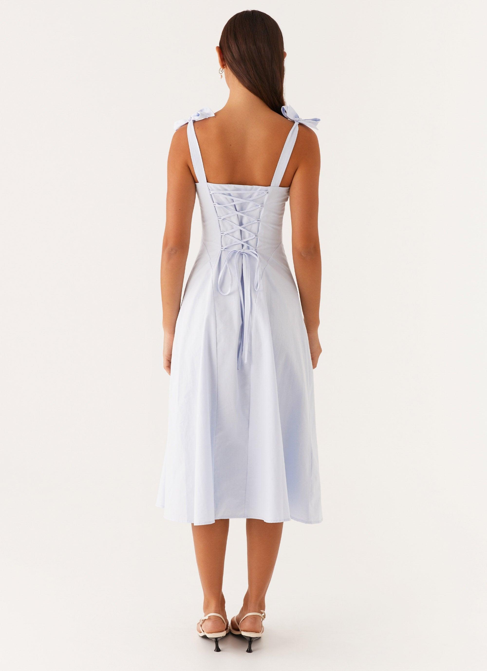 Adela Midi Dress - Blue Product Image