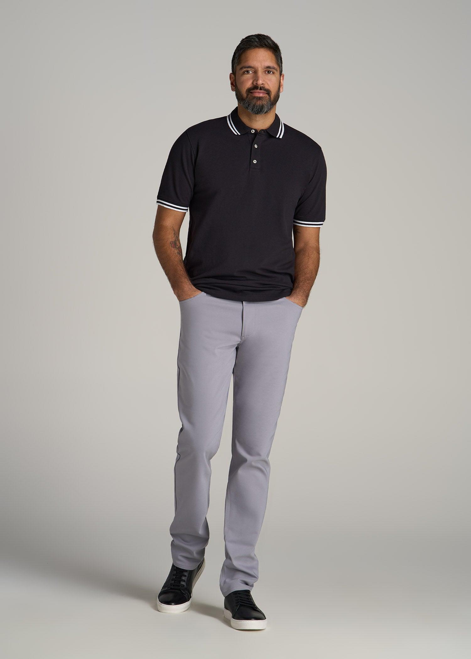 Contrast Tipped Polo Men's in Evening Blue Product Image