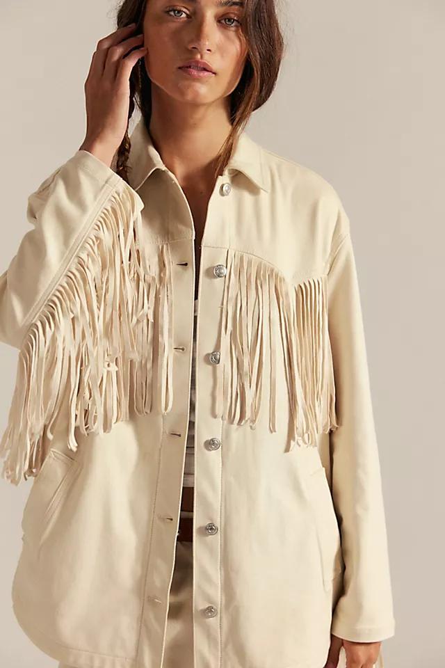 We The Free Fringe Out Vegan Suede Jacket Product Image