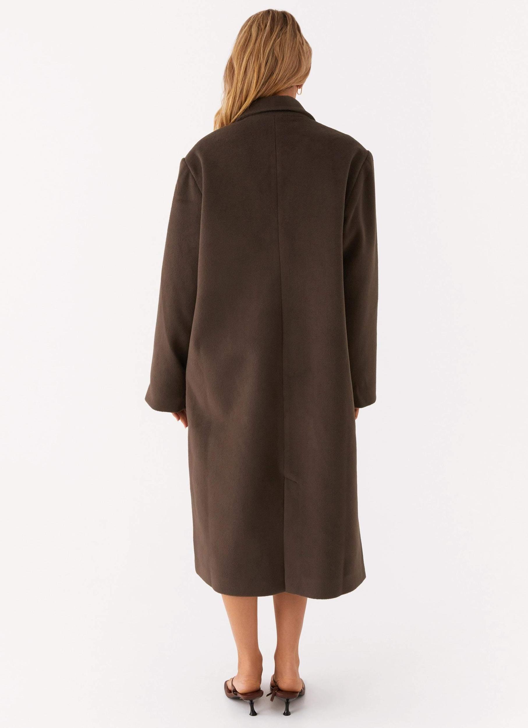 Gianni Double Breast Coat - Chocolate Product Image