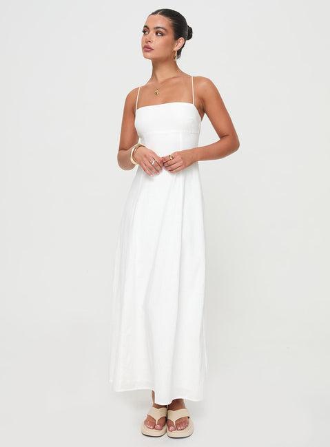 Brightwell Maxi Dress White Product Image