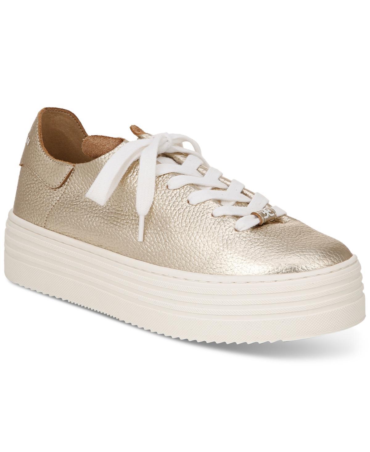 Sam Edelman Pippy Lace Up Platform Sneaker Molten Leather Product Image