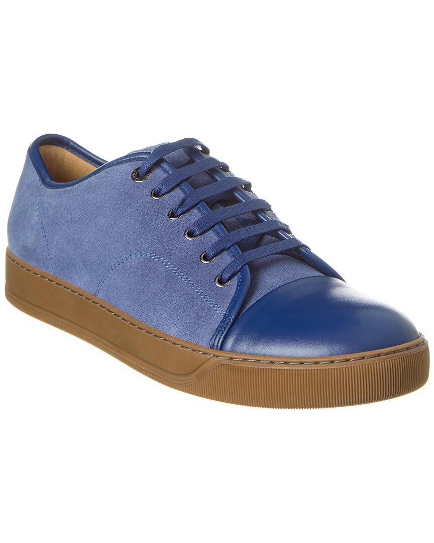 LANVIN Dbb1 Leather & Suede Sneaker In Blue Product Image