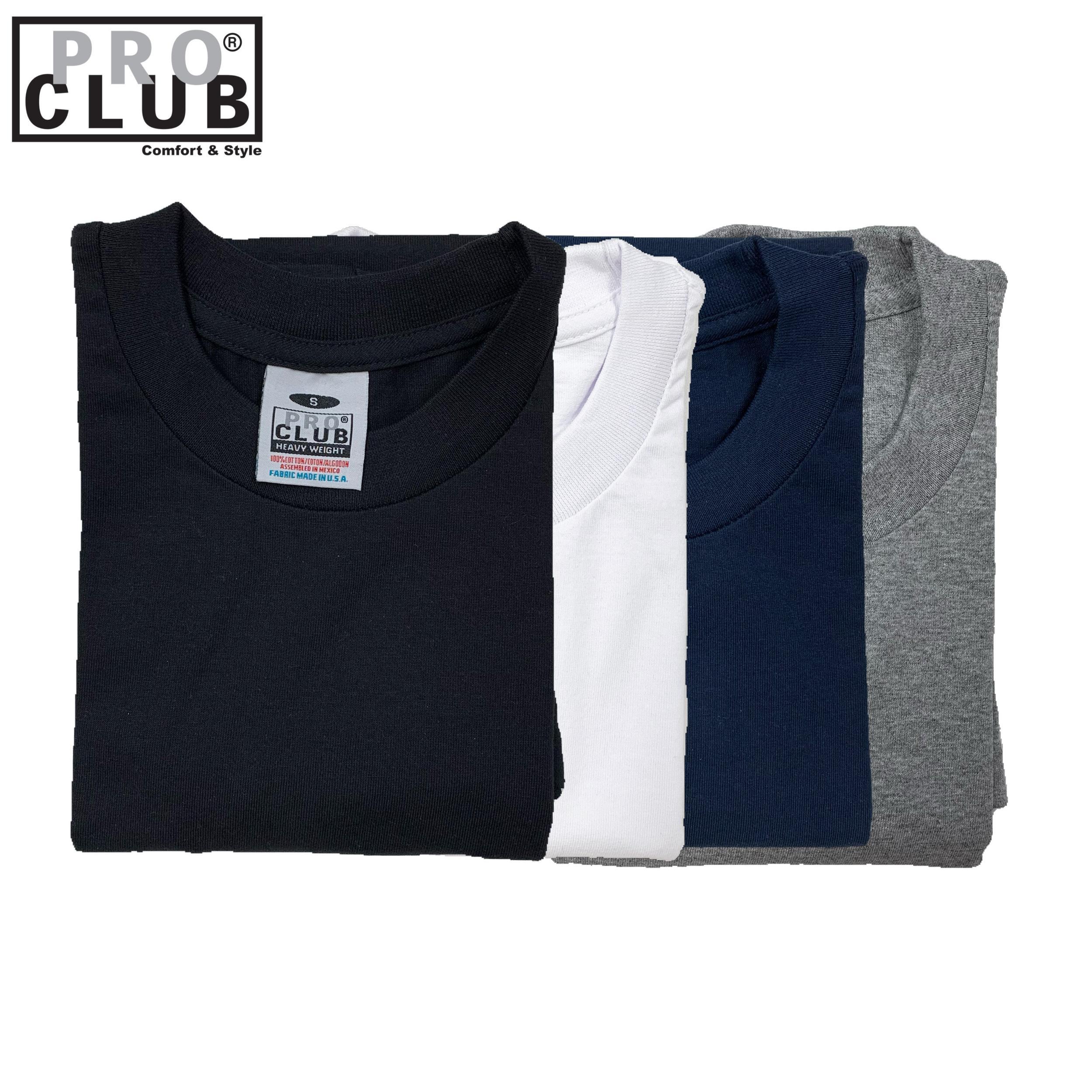 Pro Club Men's Heavyweight Cotton Short Sleeve Crew Neck T-Shirt Male Product Image