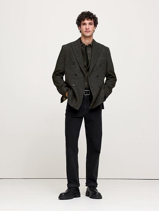 Italian Tweed Double-Breasted Sport Coat Product Image