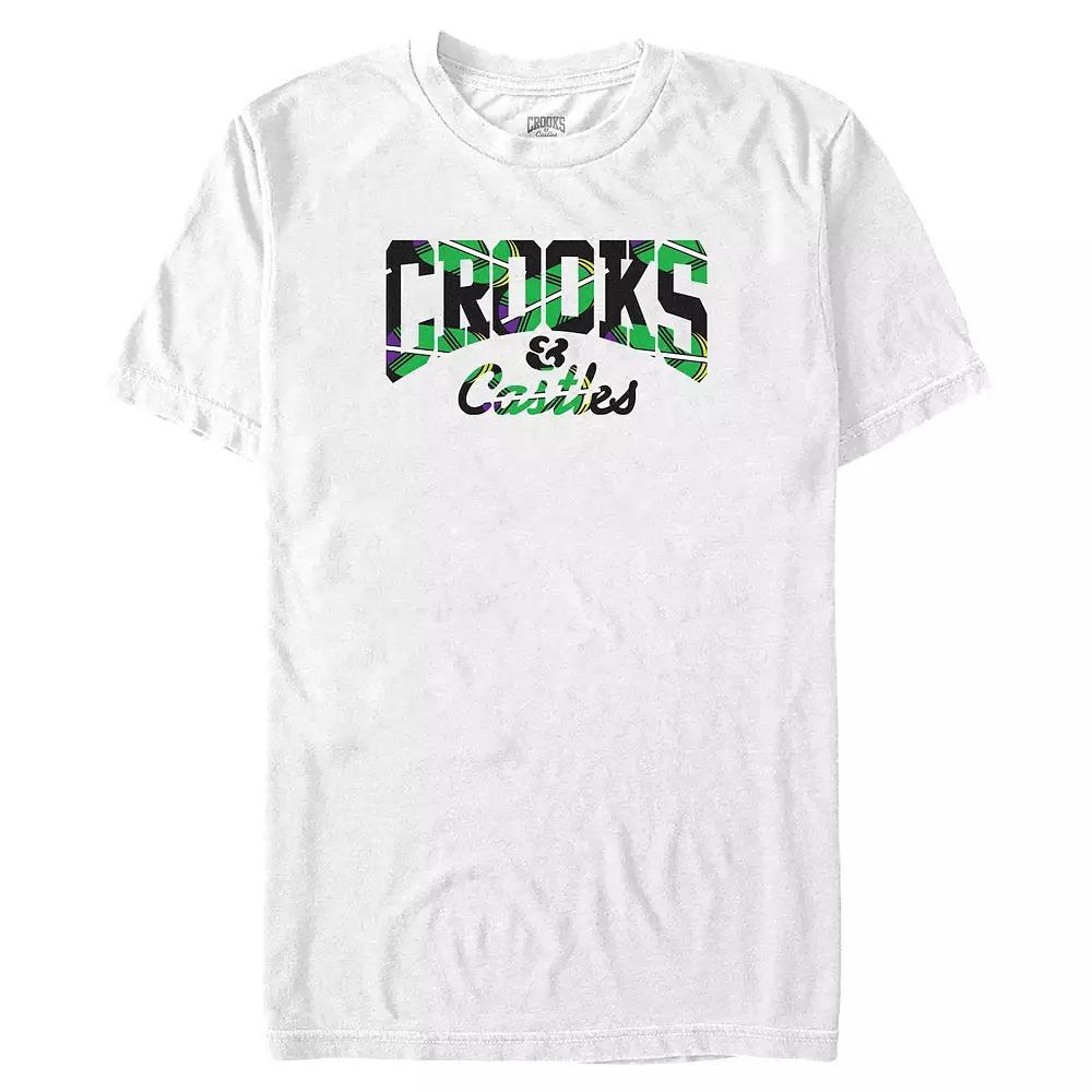 Men's Crooks & Castles Black Tropical Print  Graphic T-Shirt Product Image