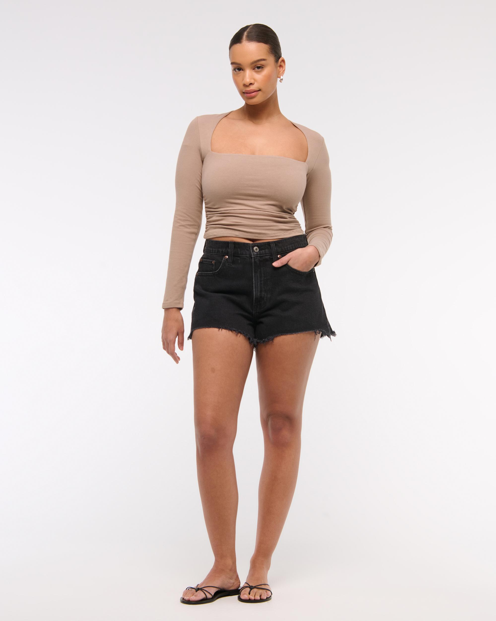 Curve Love High Rise Mom Short Product Image