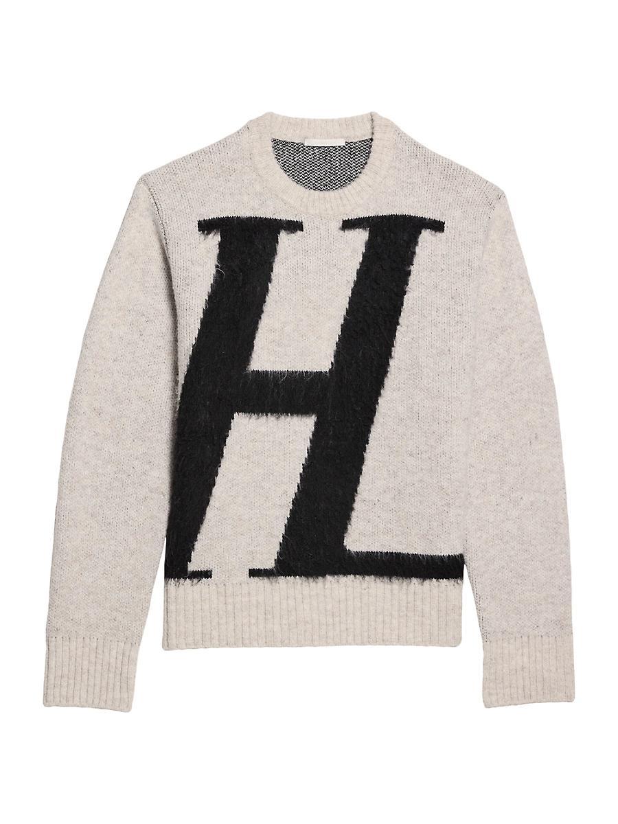 Mens Logo Instarsia Knit Crewneck Sweater Product Image