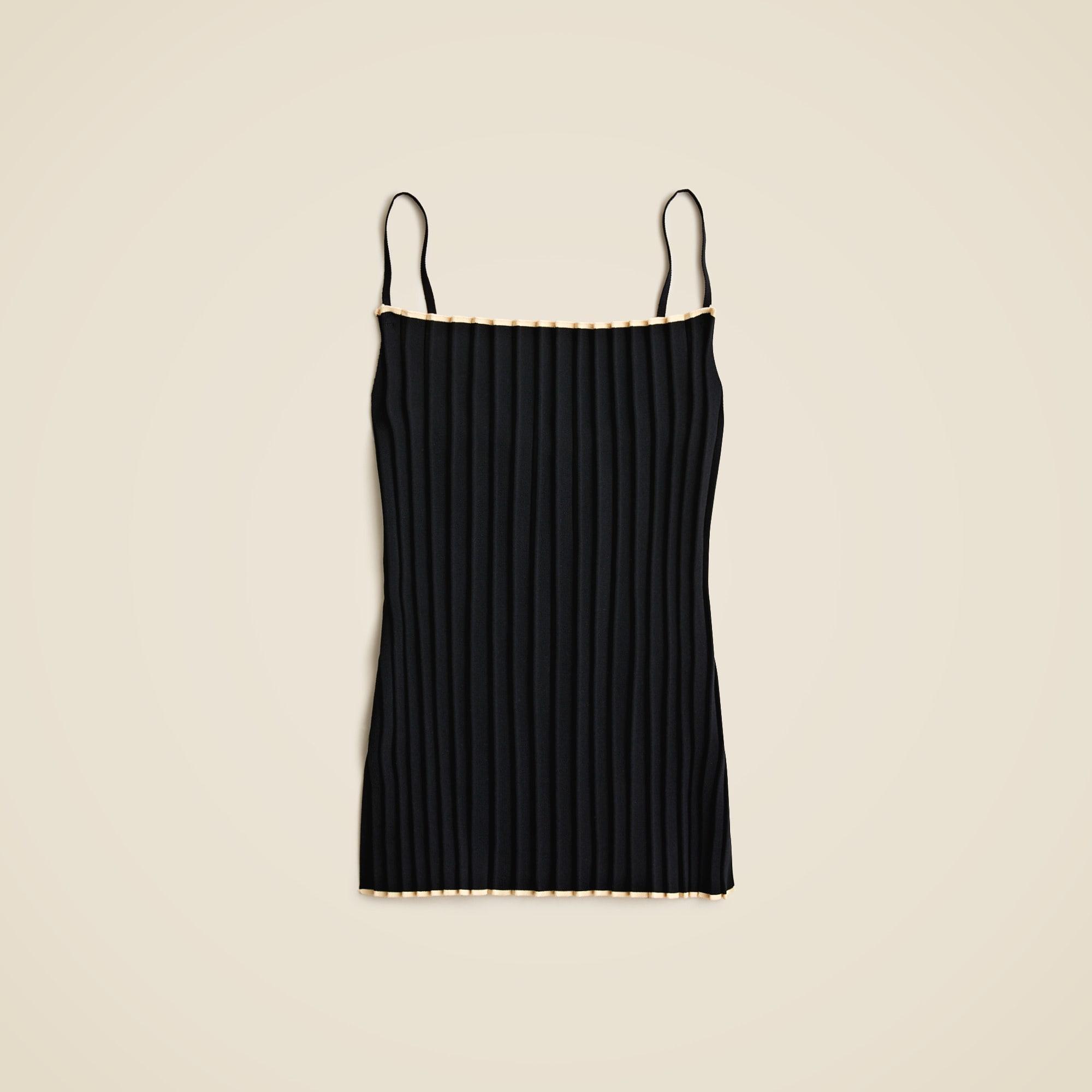 Squareneck pleated tank top Product Image