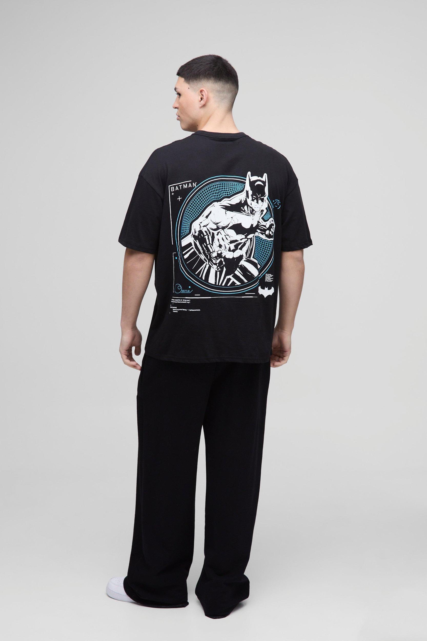 Oversized DC Batman License Print T-Shirt | boohooMAN USA Product Image
