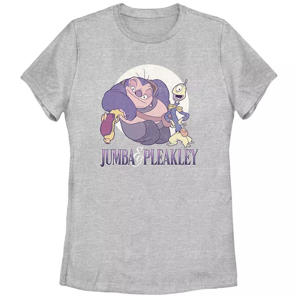 Disney's Lilo & Stitch Women's Jumba And Pleakley Tee, Girl's, Size: Medium, Athletic Grey Product Image