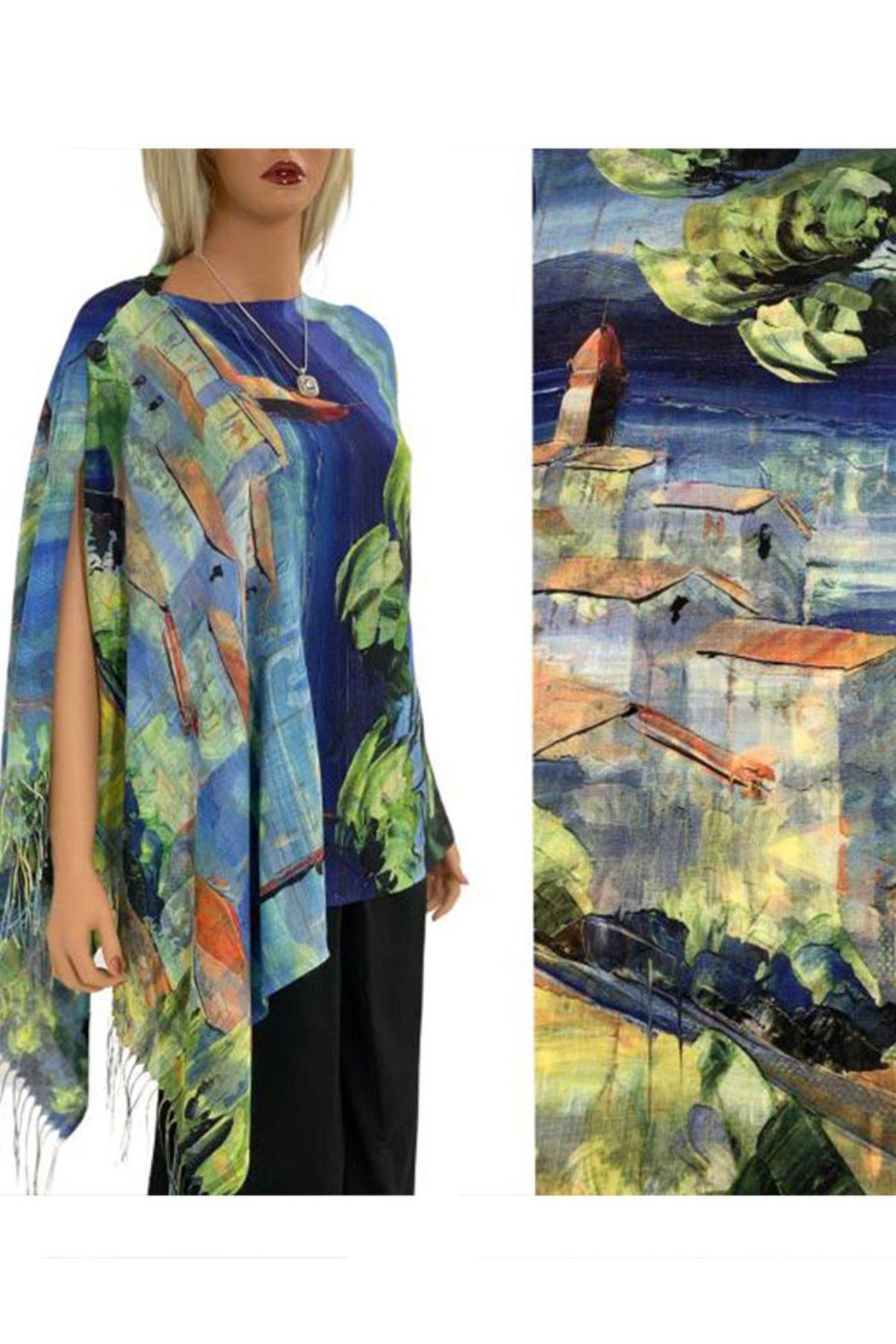 Art Design Cotton Touch Button Shawl Product Image