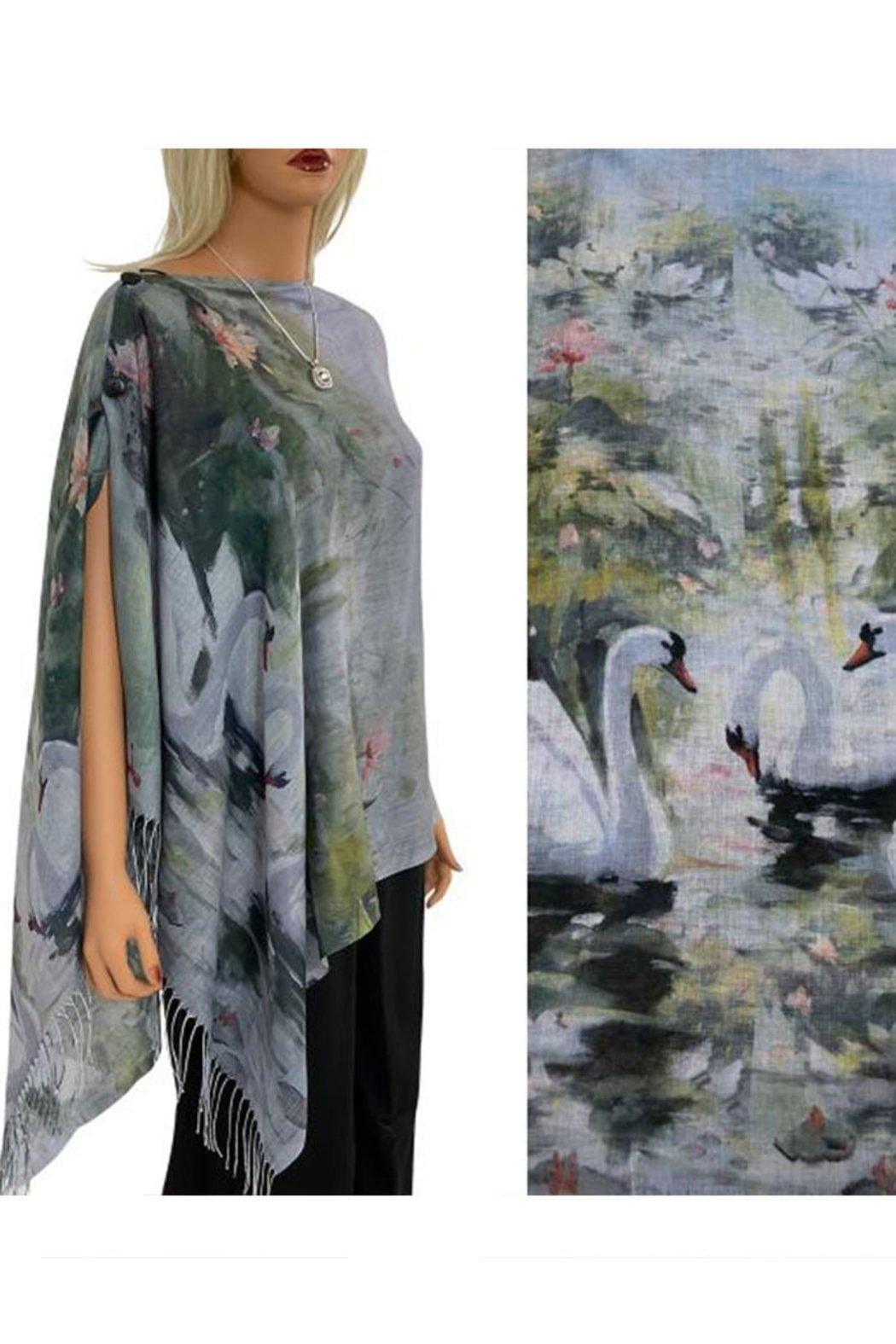 Art Design Cotton Touch Button Shawl Product Image